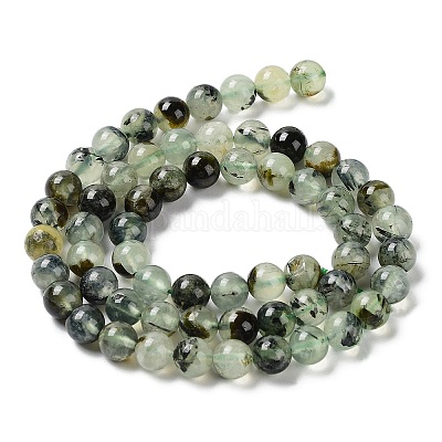 Природные пренит нитей бисера&nbsp;LS-G-P322-48-6mm-01-1