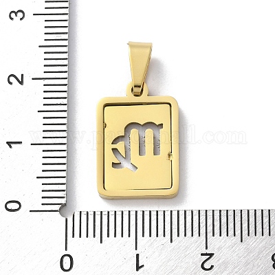 Подвески из нержавеющей стали 304 с изображением двенадцати созвездий STAS-S152-02G-F-1