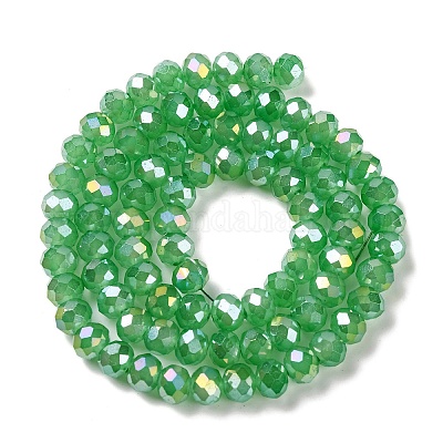 Запекание гальванических нитей стеклянных бусин DGLA-A039-J10mm-B03-1