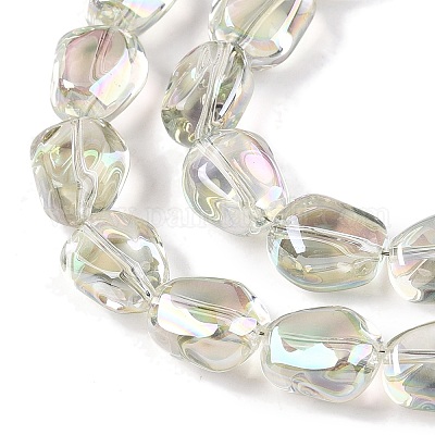 Стеклянные бусины с гальваническим покрытием &nbsp;EGLA-T021-08D-1