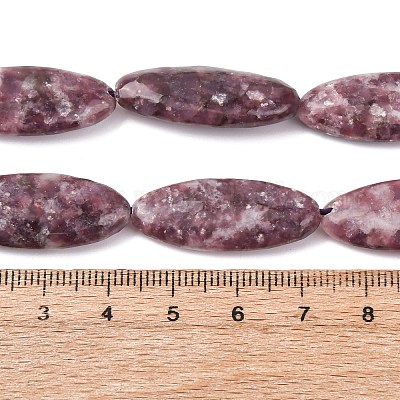 Натуральный лепидолит / пурпурный слюдяный камень бисер пряди&nbsp;G-F808-A01-01A-1