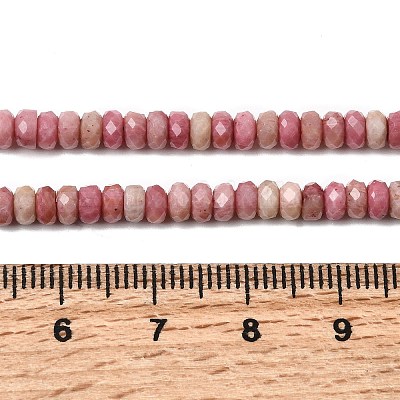 Природные родонит бисер нитей&nbsp;G-G343-A01-2x4mm-1