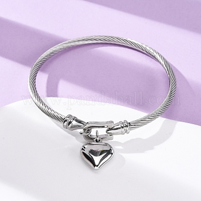 Браслеты с подвесками из нержавеющей стали 304&nbsp;LS-BJEW-K280-03P-1