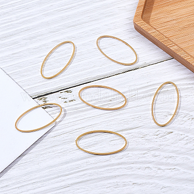 Латунные соединительные колечки&nbsp;KK-SC0001-24G-1