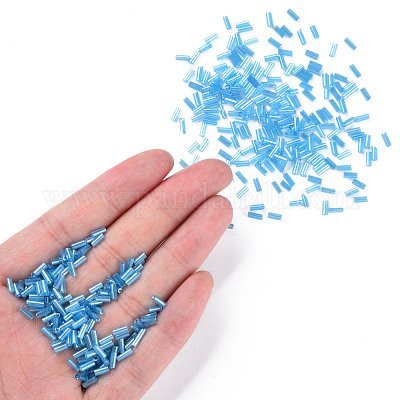 Прозрачные цвета блестящие стеклянные бусины из стекляруса SEED-N005-001-A08-1