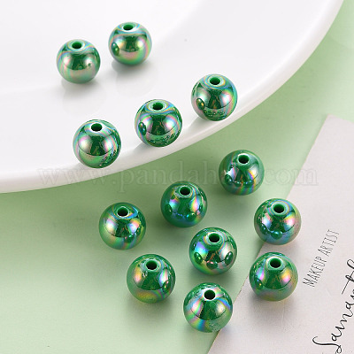 Непрозрачные акриловые бусины MACR-S370-D12mm-24-1