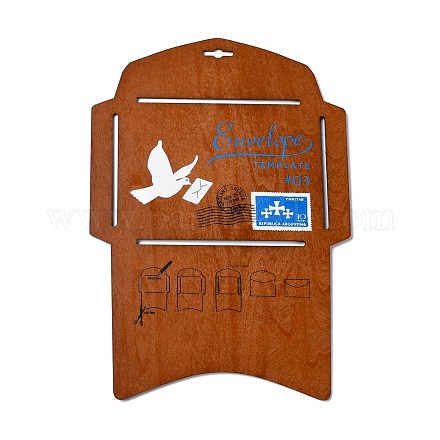 Шаблон конверта своими руками в стиле ретро DIY-G039-07-1