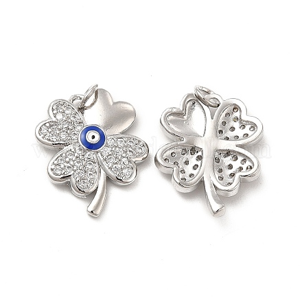 Латунные микро проложить кубического циркония подвески KK-E068-VB134-2-1