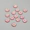 30Pcs Resin Cabochons, Flat Round, Red, 20x4mm, 30pcs/set