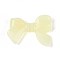 Acrylic Bead, Imitation Jelly, Bowknot, Light Yellow, 23.7x32.7x7.3mm, Hole: 3.8mm, about 240pcs/500g