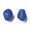 Opaque Acrylic Beads, Nuggets, Royal Blue, 12.5x18x13mm, Hole: 1.6mm, about 360pcs/500g