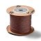 Eco-Friendly Dyed Nylon Threads, String Threads Cords, Saddle Brown, 0.4mm, about 164.04 yards(150m)/roll