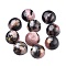 Natural Rhodonite Cabochons, Half Round, 12x5~5.5mm