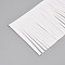 Imitation PU Leather Lace Trims, Tassel, White, 4 inch(100mm)
