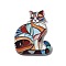 Acrylic Pendants, Animals, Cat Shape, 41.5x31.5x2.5mm, Hole: 1.6mm