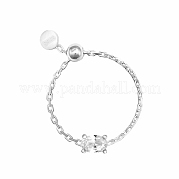 Геометрическая форма 925 регулируемая цепочка из стерлингового серебра KH7724-6