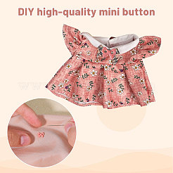 120 шт. 12-цветная мини-кнопка из смолы&nbsp;FIND-GL0002-02