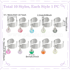 Кольца-манжеты из нержавеющей стали 304&nbsp;RJEW-UN00029