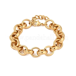 Браслеты-цепочки Rolo из нержавеющей стали 304 для женщин&nbsp;BJEW-C104-01E-G