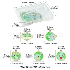 10 шт. 5 стиля подвески из сплава эмали&nbsp;ENAM-FS0002-18