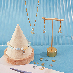 40 шт. 2-х цветные подвески из нержавеющей стали 304&nbsp;STAS-DC0006-62