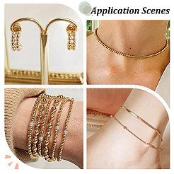 Стойки обшивки латунные бусины&nbsp;KK-LP0001-08G-03