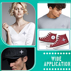 80 шт. Компьютеризированная вышивка ткань утюгом / пришить патчи&nbsp;DIY-HY0003-08A