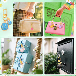 14 шт. 7 стильных подвесных украшений из сплава и эмали&nbsp;HJEW-YW00164