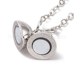 Латунная магнитная застежка с предохранительной цепочкой для троса&nbsp;KK-F839-036P