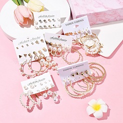 5 комплект из 5-х комплектов сережек из сплава EJEW-FS0001-28