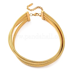 Цепочки из нержавеющей стали 304 в одну цепочку&nbsp;NJEW-Q025-01G