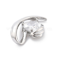 Латунные микро проложить кубического циркония подвески&nbsp;KK-D283-07P