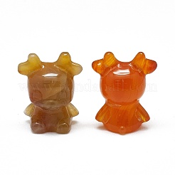 Украшение дисплея скульптуры агата вишневого цвета&nbsp;G-F719-49