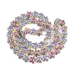 Стеклянные бусины с гальваническим покрытием &nbsp;EGLA-T028-02J