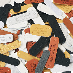 100 шт. 20 стиля этикеток из искусственной кожи&nbsp;PURS-TA0001-02