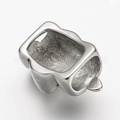 Подвески-слайдеры из нержавеющей стали 304 со стразами&nbsp;STAS-P169-07AS