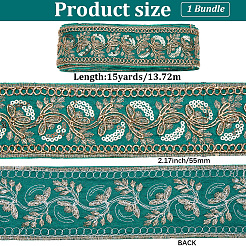 Вышивка полиэфирными лентами&nbsp;SRIB-WH20020-044B