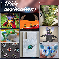 1 пакетик стеклянных кабошонов с принтом&nbsp;GGLA-PH0001-45B