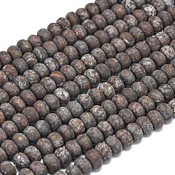 Натуральный красный снежинка обсидиан бисер прядь&nbsp;G-P575-A23-6x4mm