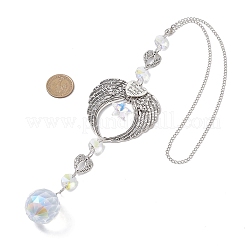 Стеклянные круглые подвесные ловцы солнца&nbsp;HJEW-JM04608