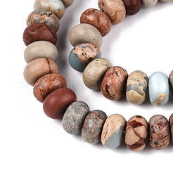 Натуральные бусины из аква терра яшмы&nbsp;G-E444-16-8mm
