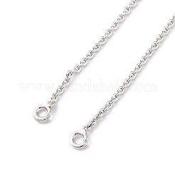 Латунь кабель цепи материалы для ожерлеья&nbsp;NJEW-D302-78P