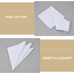 Хлопчатобумажные льняные носовые платки для женщин&nbsp;AJEW-WH20097-048