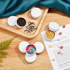 Круглые алюминиевые жестяные банки&nbsp;CON-WH0079-13E