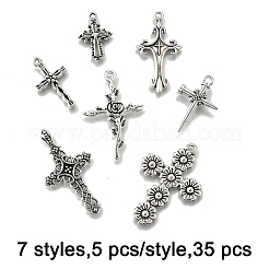 35шт 7 стиля подвески из сплава в тибетском стиле&nbsp;TIBE-FP0001-20