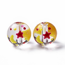 Прозрачные стеклянные бусины&nbsp;LAMP-B021-03A-09