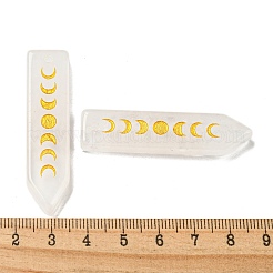 Подвески с фазой луны и кристаллами натурального кварца&nbsp;G-C145-01D