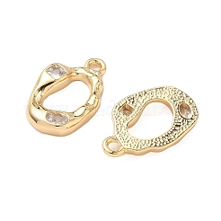 Латунные микропаве прозрачные подвески с фианитом&nbsp;KK-S531-19G