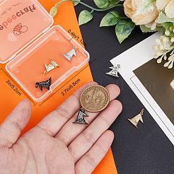 6 шт. подвески из 3-х цветной латуни с микропаве прозрачного кубического циркония класса ААА&nbsp;KK-BBC0015-43