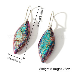 Серьги-подвески из нержавеющей стали 304 в богемном стиле с императорским камнем&nbsp;SL3554-1